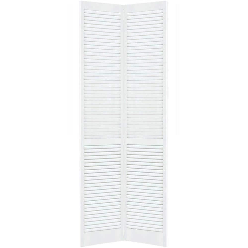 Kimberly Bay Bi-fold Traditional Louver-Louver Unfinished 80 x 28
