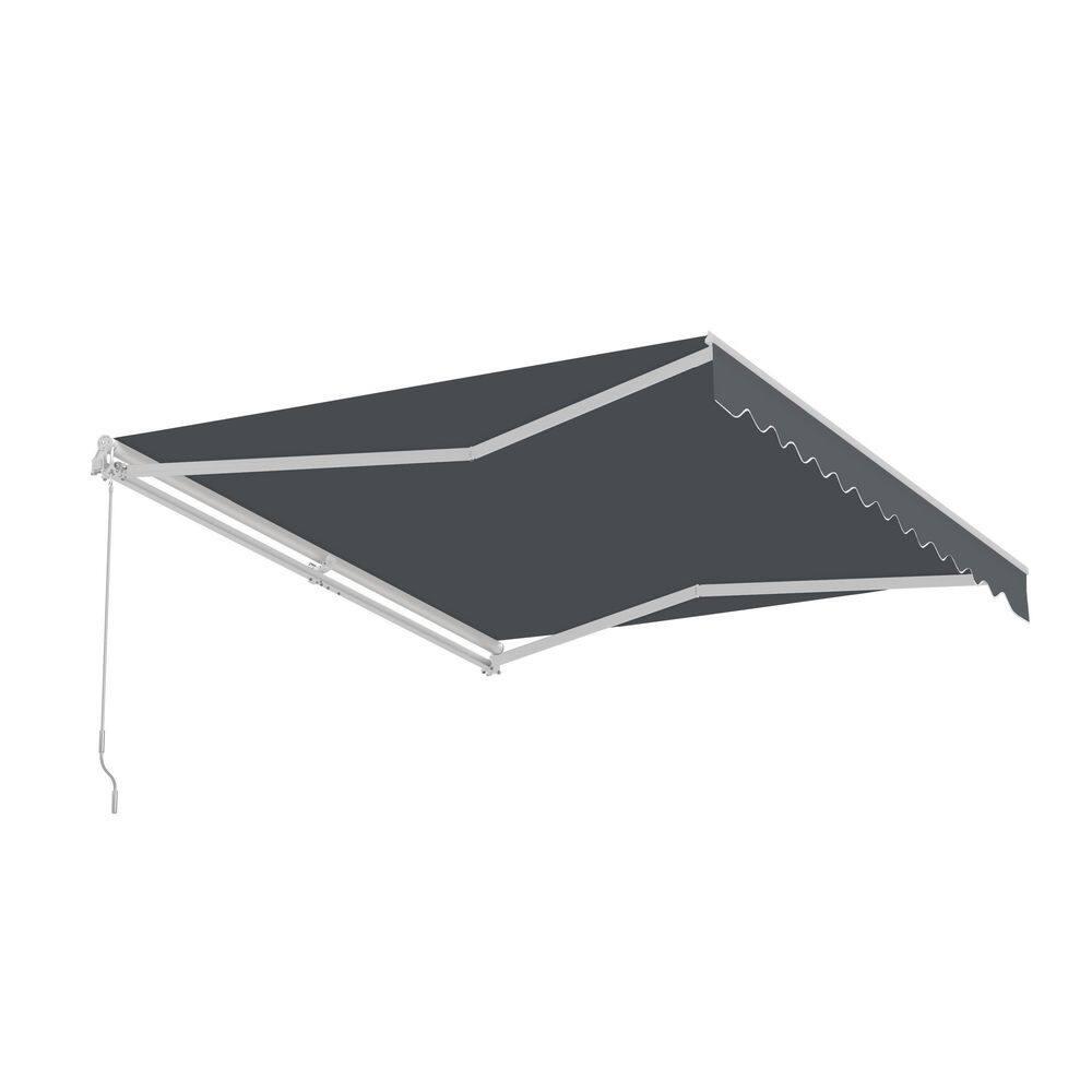 Retractable Patio Awning - White Frame