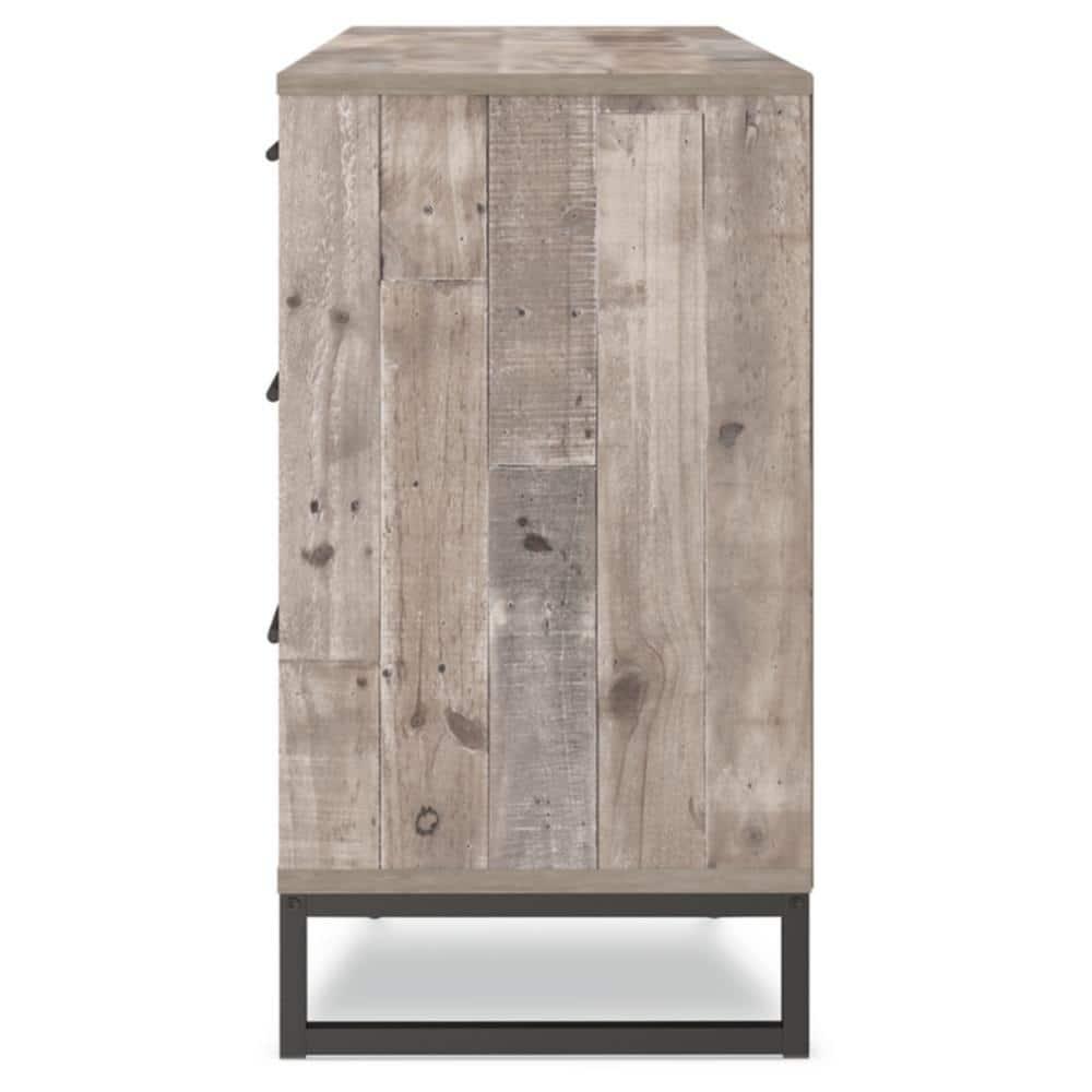 Signature Design by Ashley Casual Neilsville 6 Drawer Dresser, Whitewash