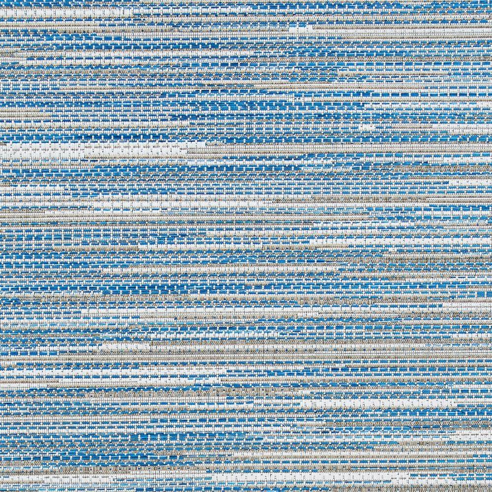 Couristan Monte Carlo Coastal Breeze Indoor/Outdoor Area Rug, 5'3" x 7'6", Ocean-Champagne