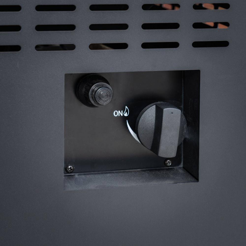 Hanover Naples 40,000 BTU Column Fire Pit with Glass Burner Enclosure