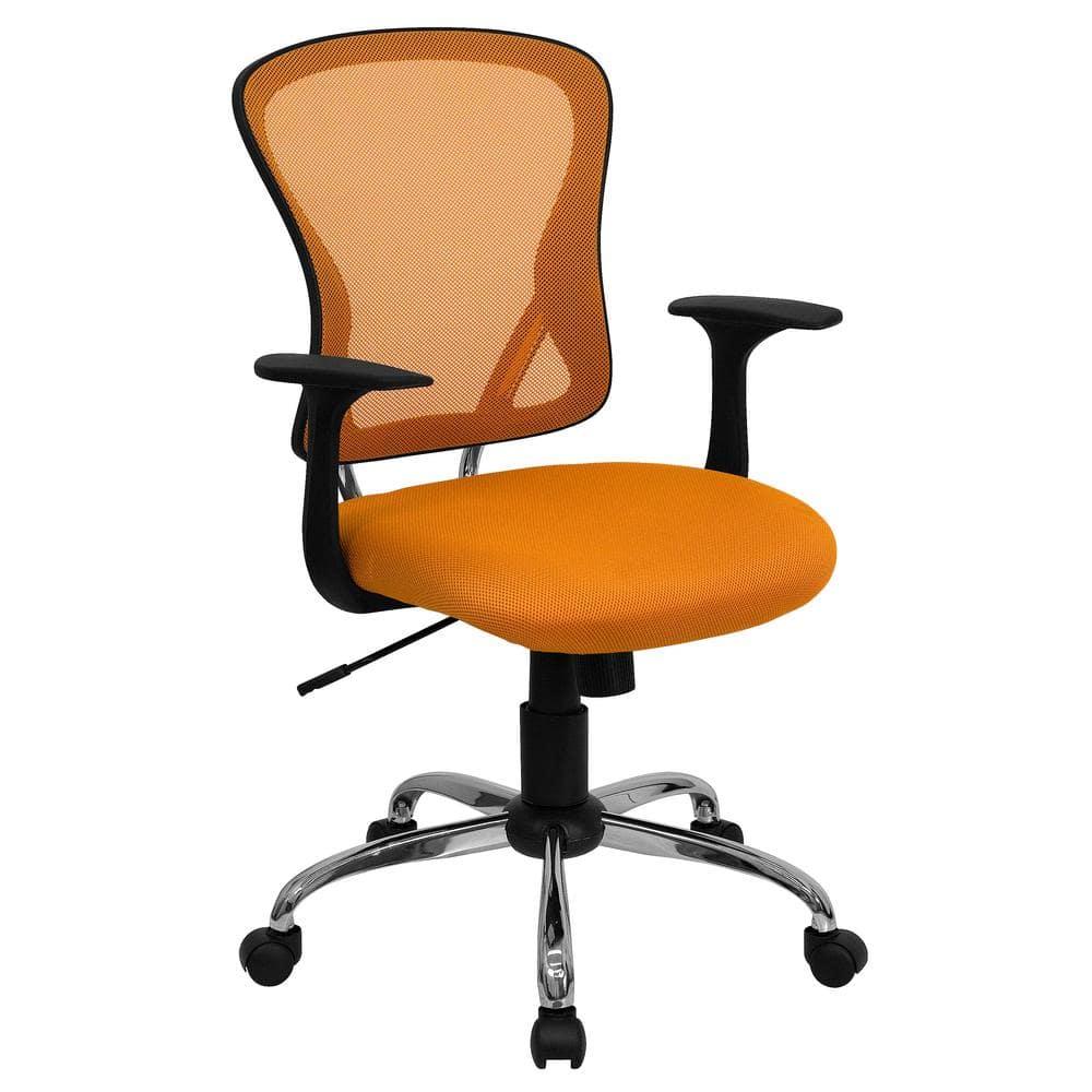 Flash Furniture Mid-Back Mesh Swivel Task Office Chair with Chrome Base and Arms