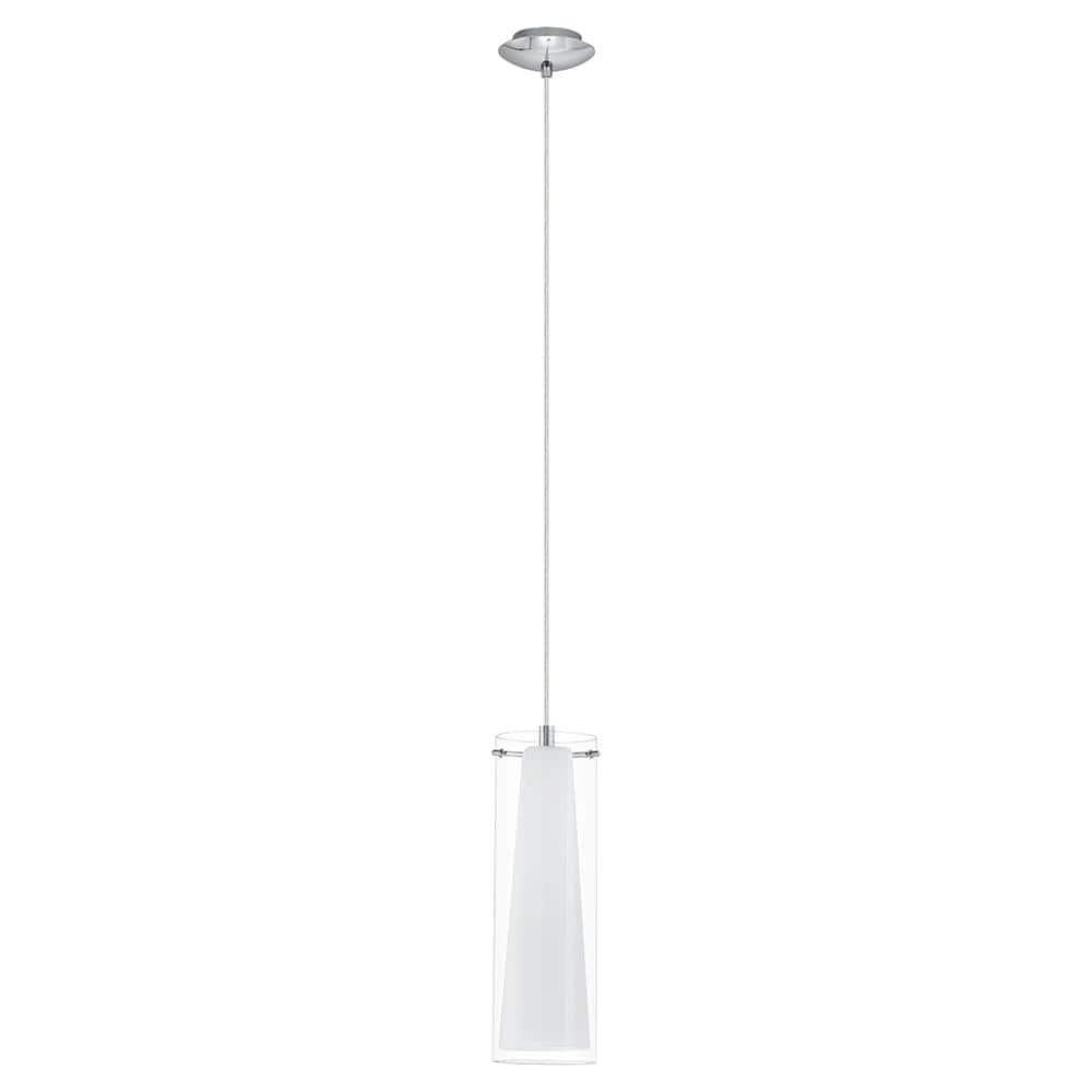 Eglo Lighting - Pinto - 1-Light Mini Pendants - Chrome Finish - Clear-White