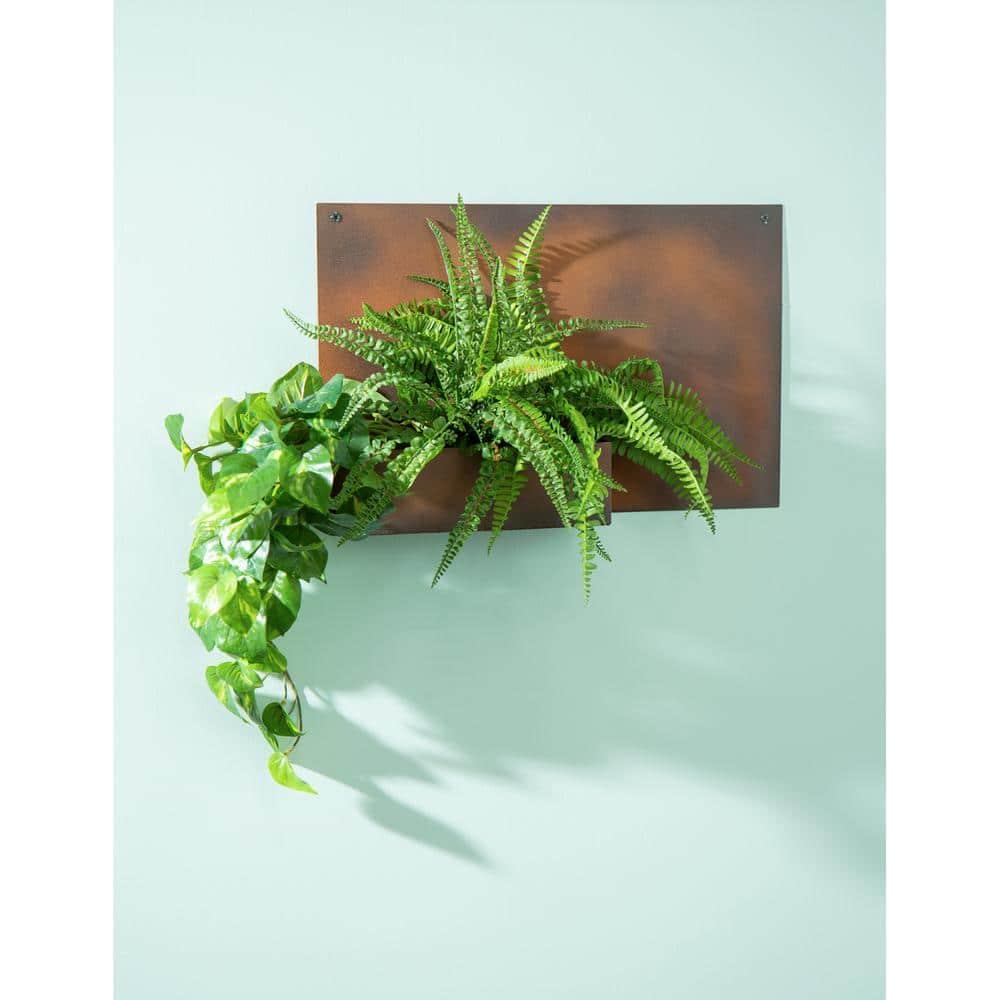 Kaiser Rust Finish Metal Indoor/Outdoor Wall Planter