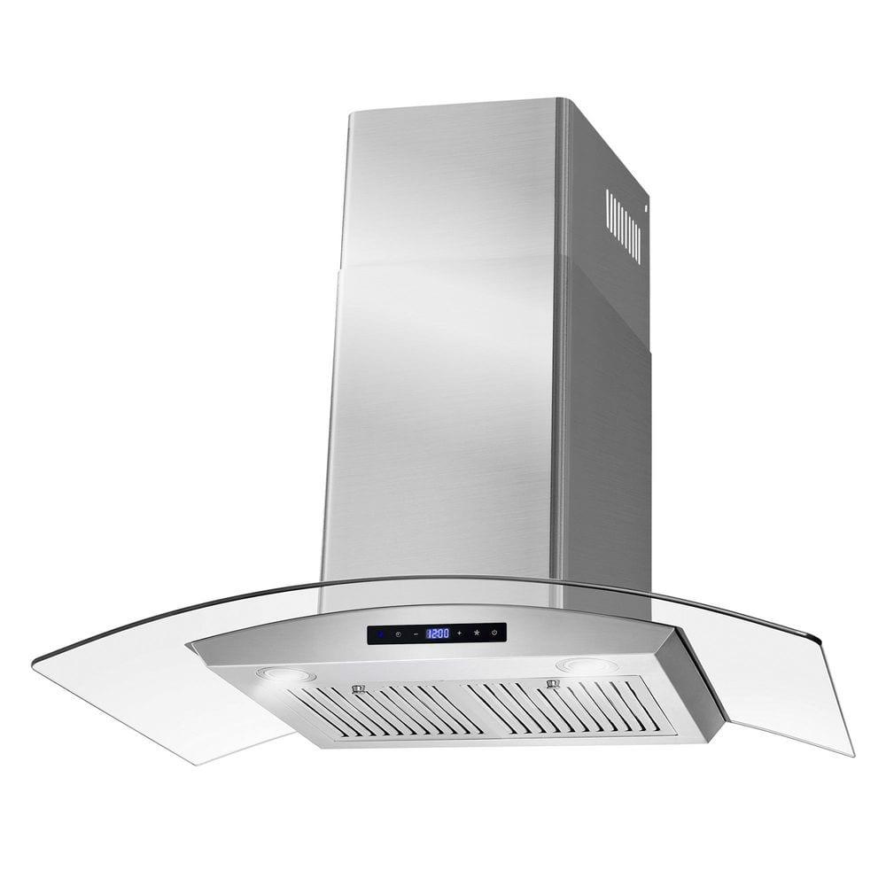 36 in. Vista Collection Ductless Wall Mount Range Hood, Touch Controls, LED Lights, Stainless Steel