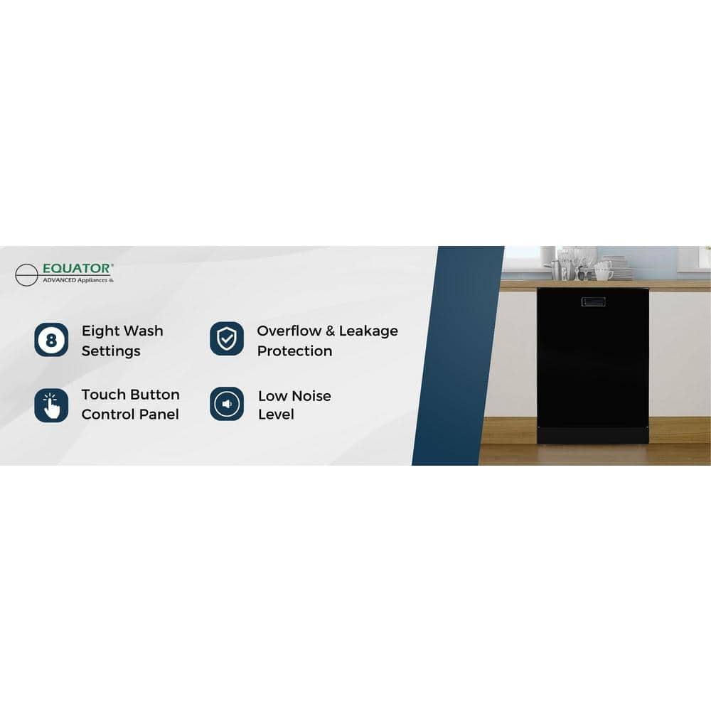Equator 24 in Dishwasher Top Control 3 Rack 15 place 3.4g QUIET 51 dB 110V EStar