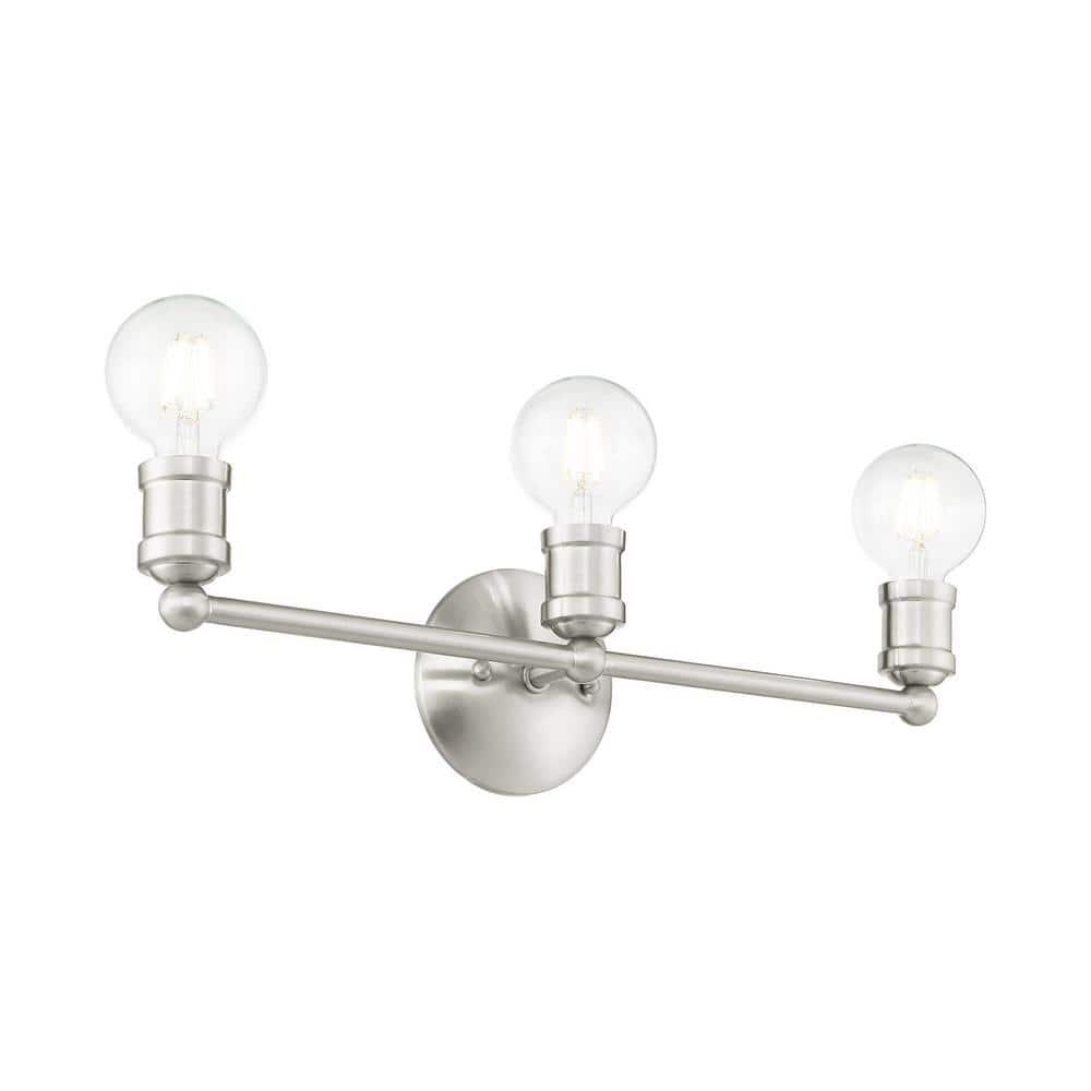 Livex Lighting Lansdale 3 - Light Vanity in  Brushed Nickel