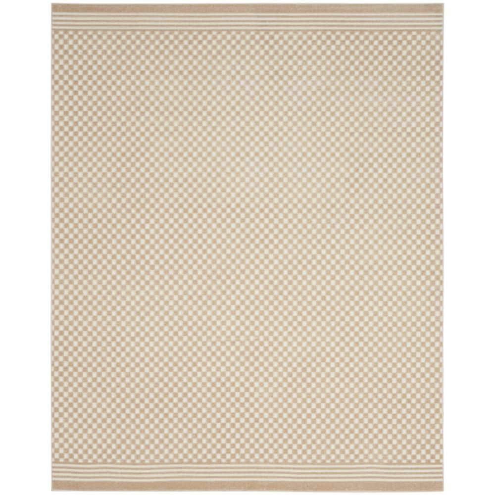 Nourison Casual 7'10" x 9'10" Beige Modern Indoor Rug