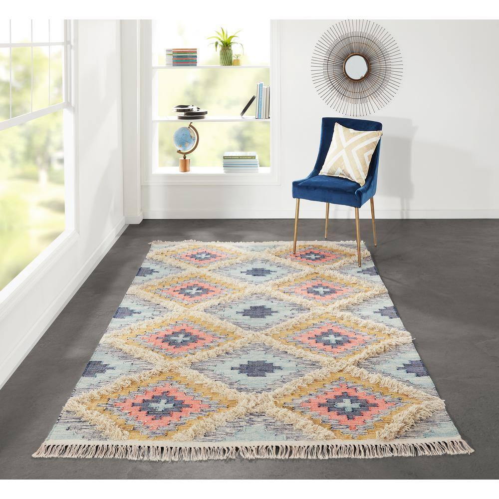 Novogratz by Momeni Indio Templin Wool Hand Made Multi Area Rug 2' X 3'