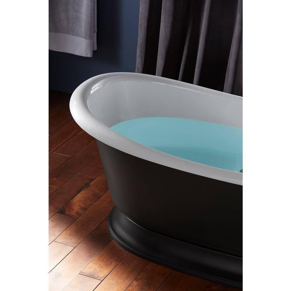 Artifacts® 66" x 33" Freestanding Bath with Iron Black Exterior