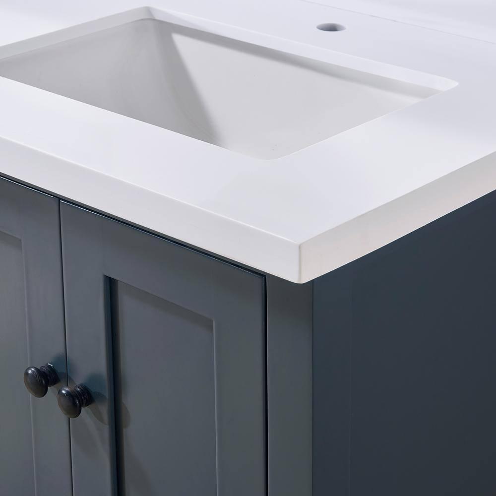 61'' Stone Double Bathroom Vanity Top with Sink