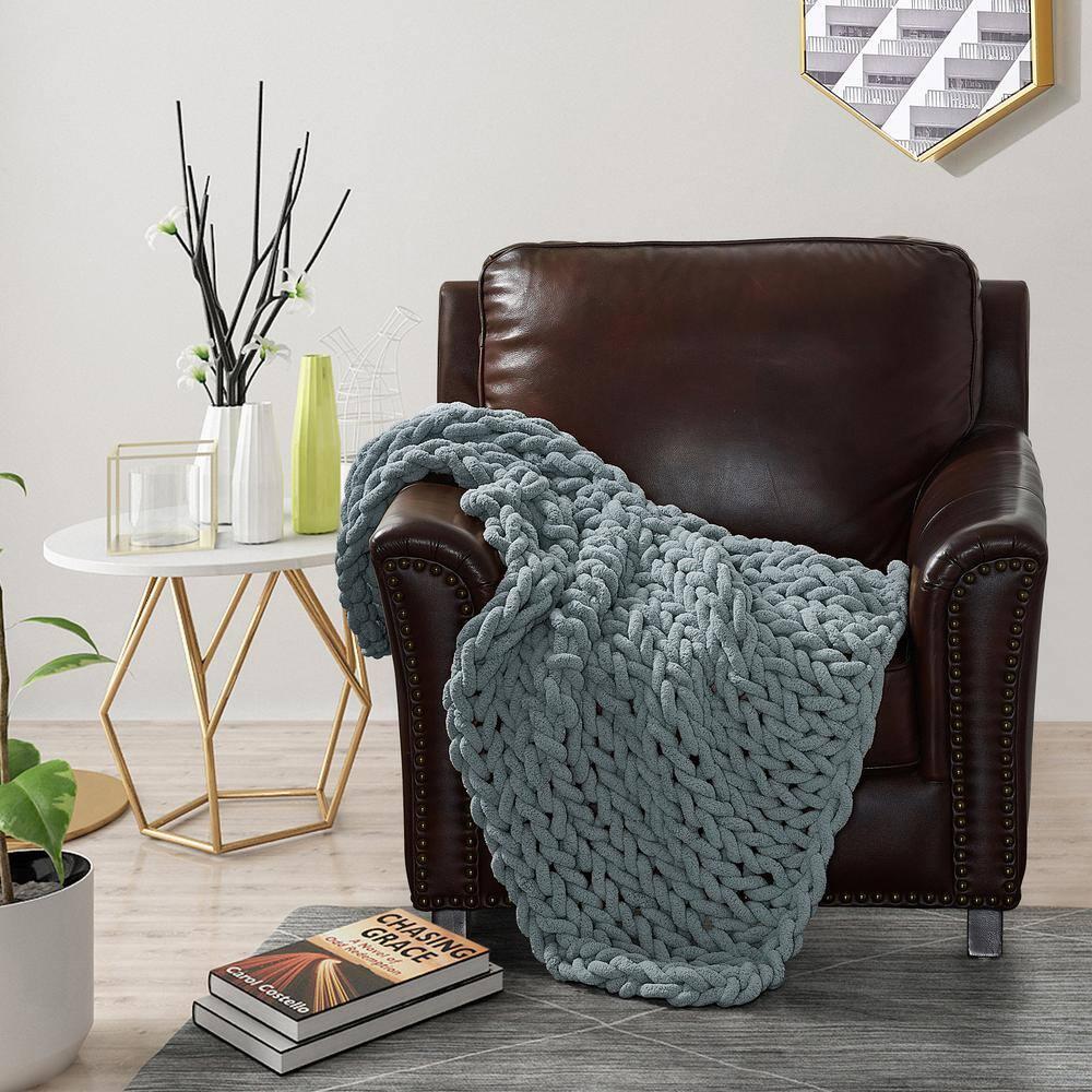 Donna Sharp Chenille Knitted Chenille Throw
