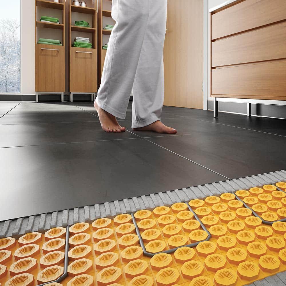 Schluter Ditra-Heat Electric Floor Heating Membrane with Uncoupling, Waterproofing, Vapor Management and Load Support - Ideal for Tiles and Stone - 1/4" Thickness, 8.4 Square Feet - DH5MA