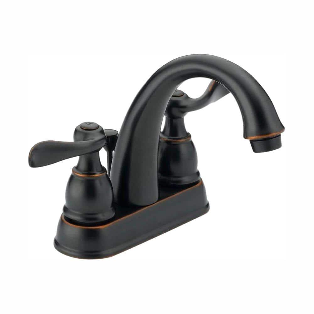 Windemere Centerset Bathroom Faucet with Drain Assembly, 2-handle Bathroom Sink Faucet