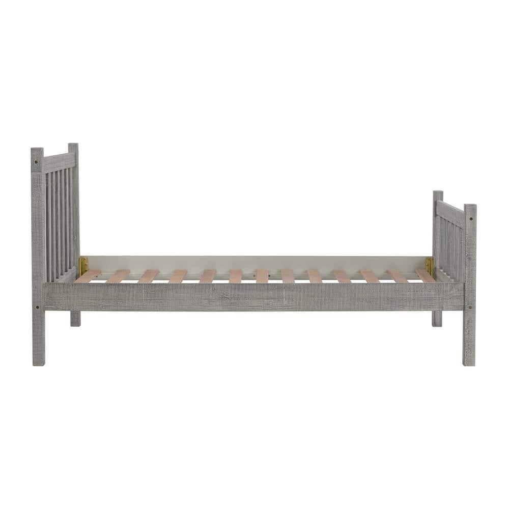 Alaterre Windsor Twin Wooden Weathered Beachhouse Farmhouse Industrial Bohemian Style Bed