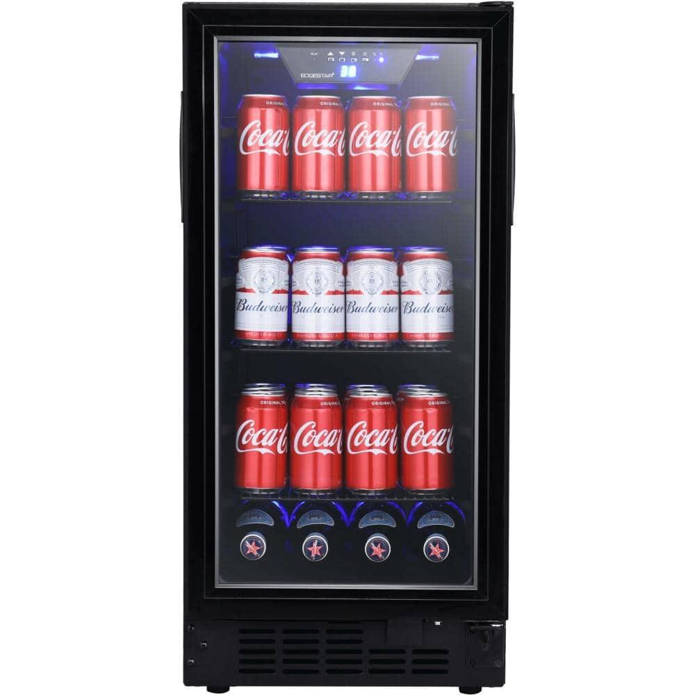 EdgeStar BBR901BL 15 Inch Wide 80 Can Built-In Beverage Center with Slim Design