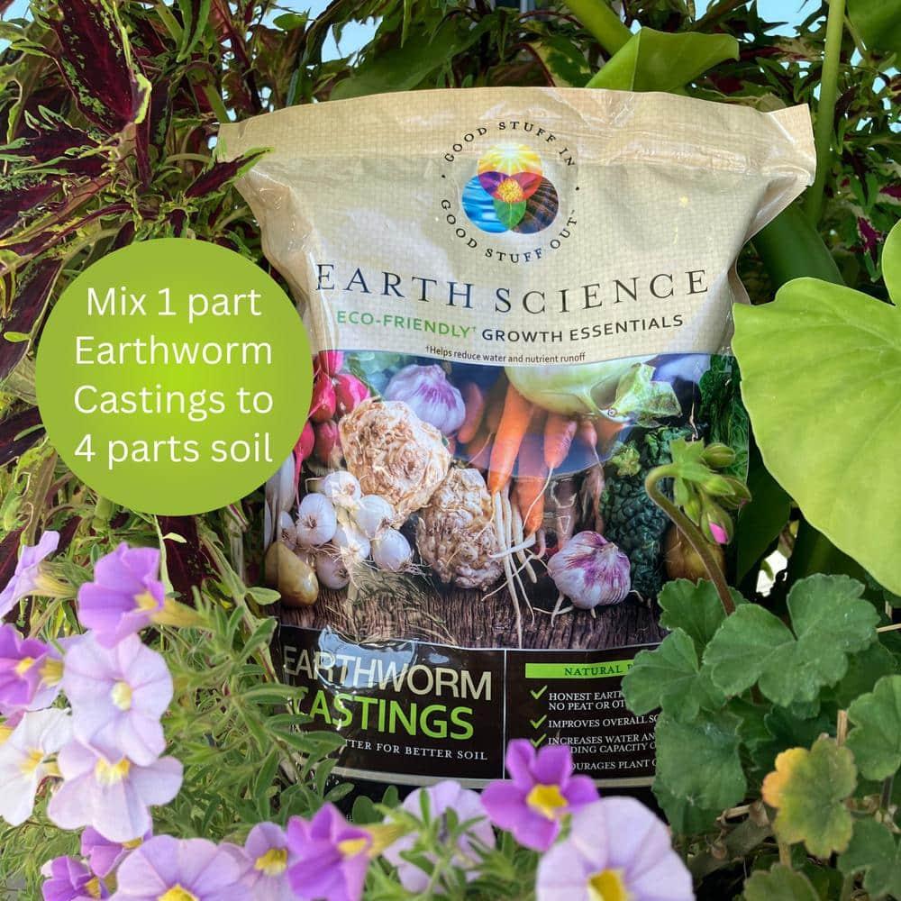 Earth Science Earthworm Castings Garden Fertilizer