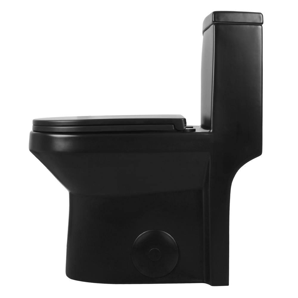 DeerValley Liberty Compact Toilets One-Piece Toilet With High-Efficiency Flush Round Toilet for Space-Saving Floor Mounted (Seat Included)