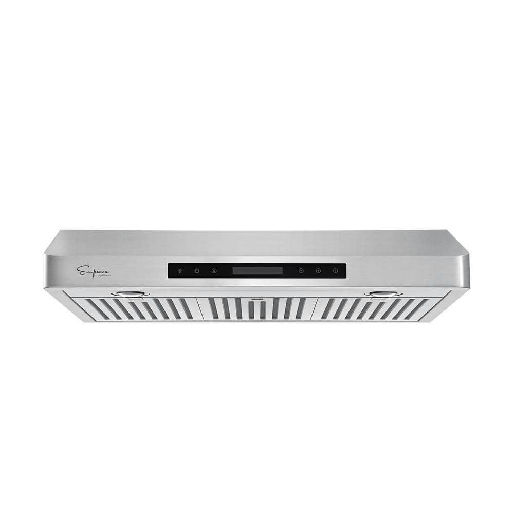 Empava 36" Stainless Steel 500 CFM Ducted (Vented) Wall Range Hood with Baffle Filter