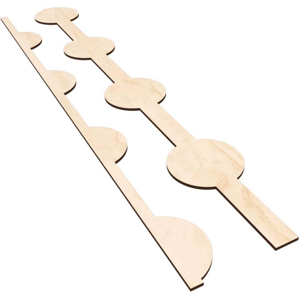 Ekena Millwork Bridgeport Adjustable Wood Decorative Slat Wall Panel Kit