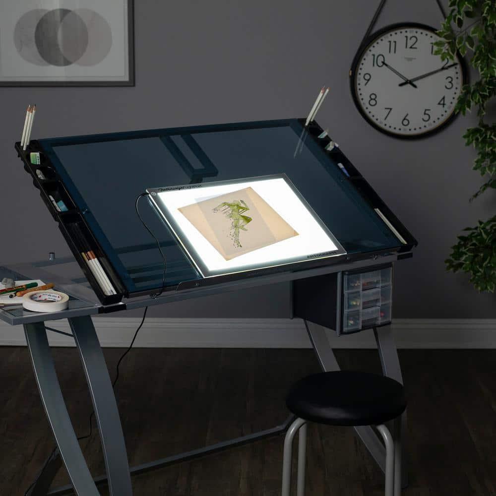Artograph Featherweight Ultra Thin Lightpad, 12" x 17" Dimmable Slim LED Lightbox Drawing Board for Tracing, Crafting, and Drafting