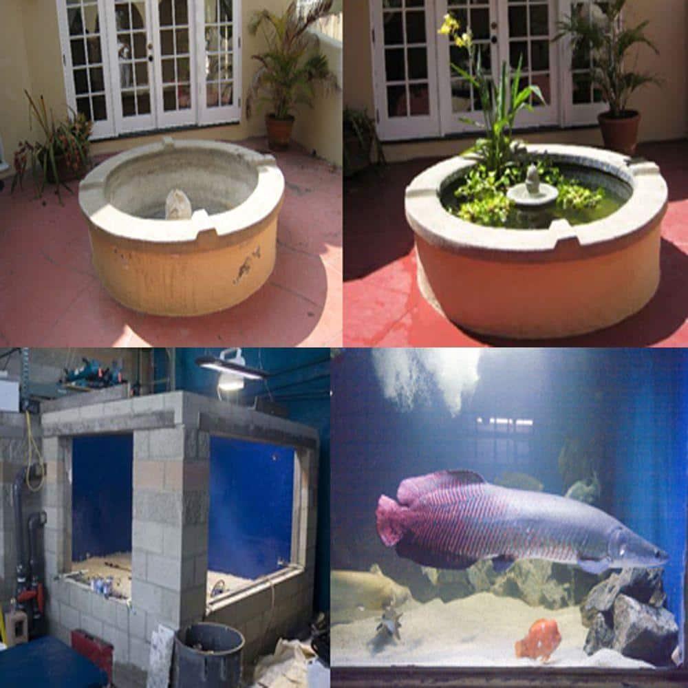 Fountain & Water Feature Restoration Paint Pond Shield Epoxy Pond Coating by Pond Armor Competition Blue