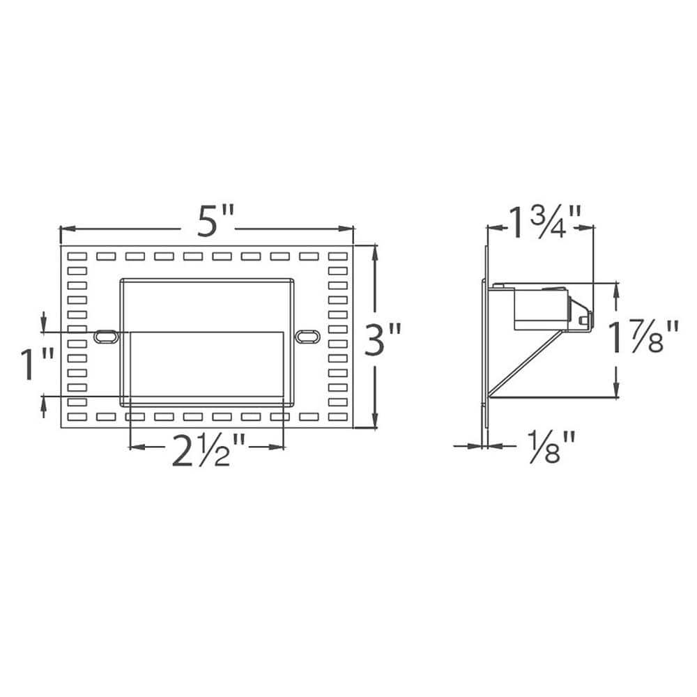 WAC Lighting White Integrated LED Metal Step Light