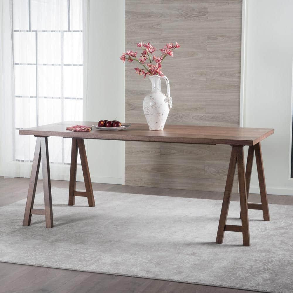 Sabine 71" Rectangular Farmhouse Wood Dining Table: Seats 8, Rubberwood & Oak - Christopher Knight Home