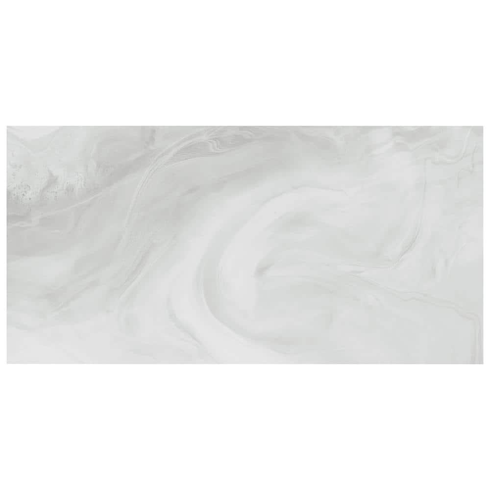 Savannah 23.62 in. x 47.24. in Polished Porcelain Marble Look Floor & Wall Tile (15.49 Sq. Ft./Case)