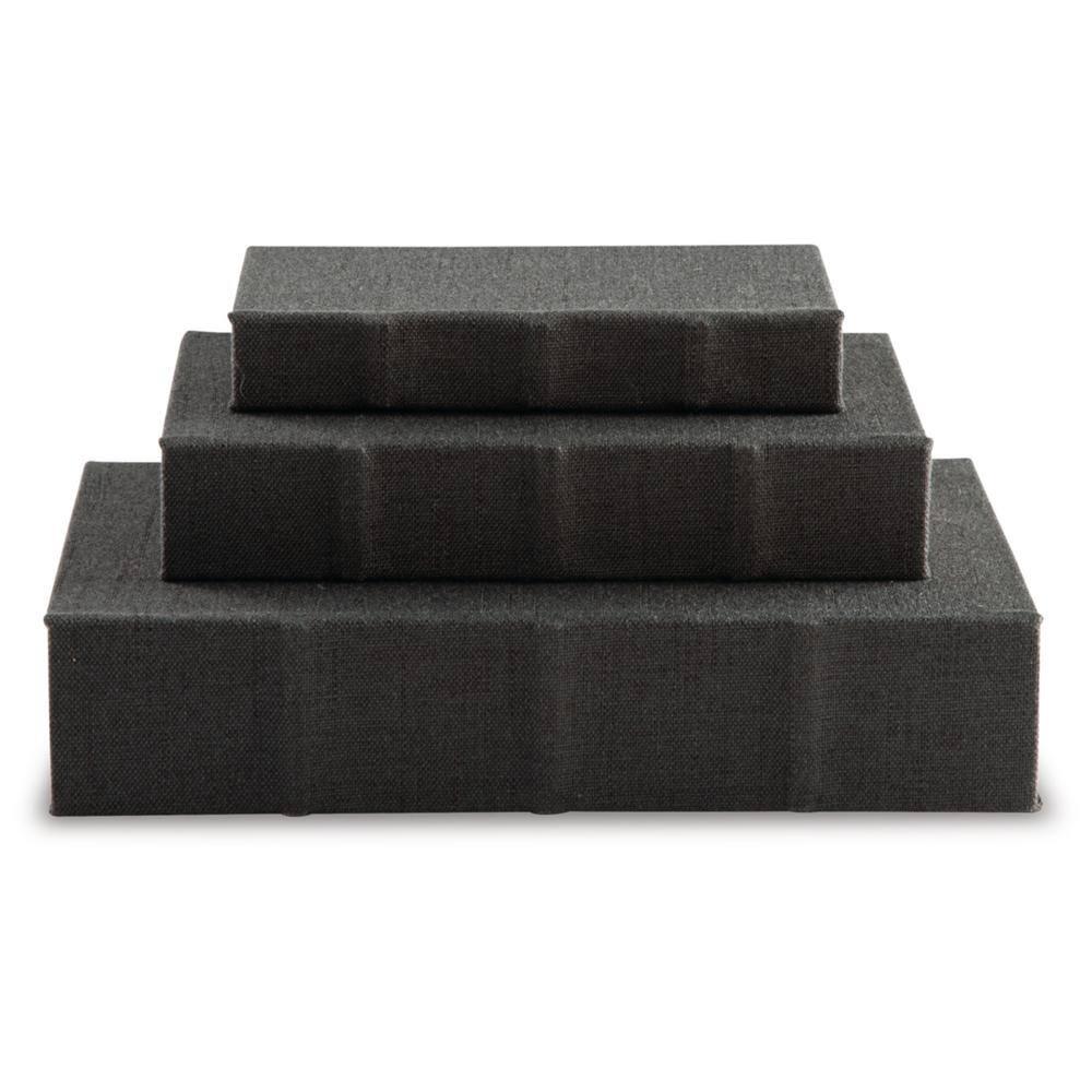 Kepir 3 Piece Fabric Book Box Set
