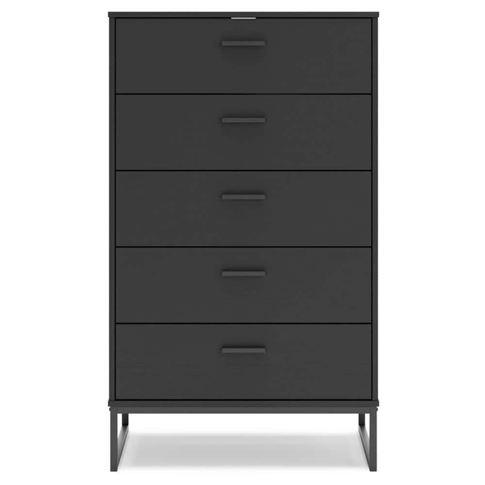 Signature Design by Ashley Socalle 5 Drawer Dresser, Black