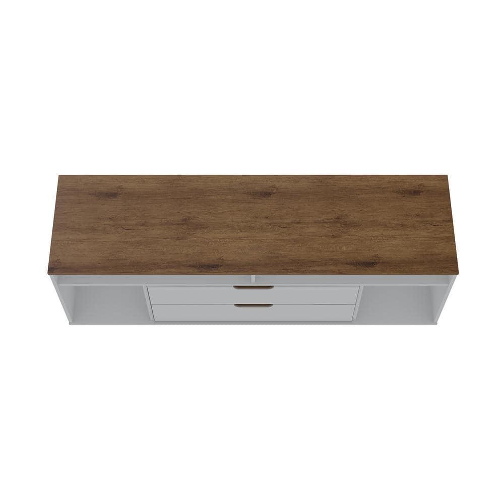 Rockefeller 62.99 TV Stand with Metal Legs and 2 Drawers