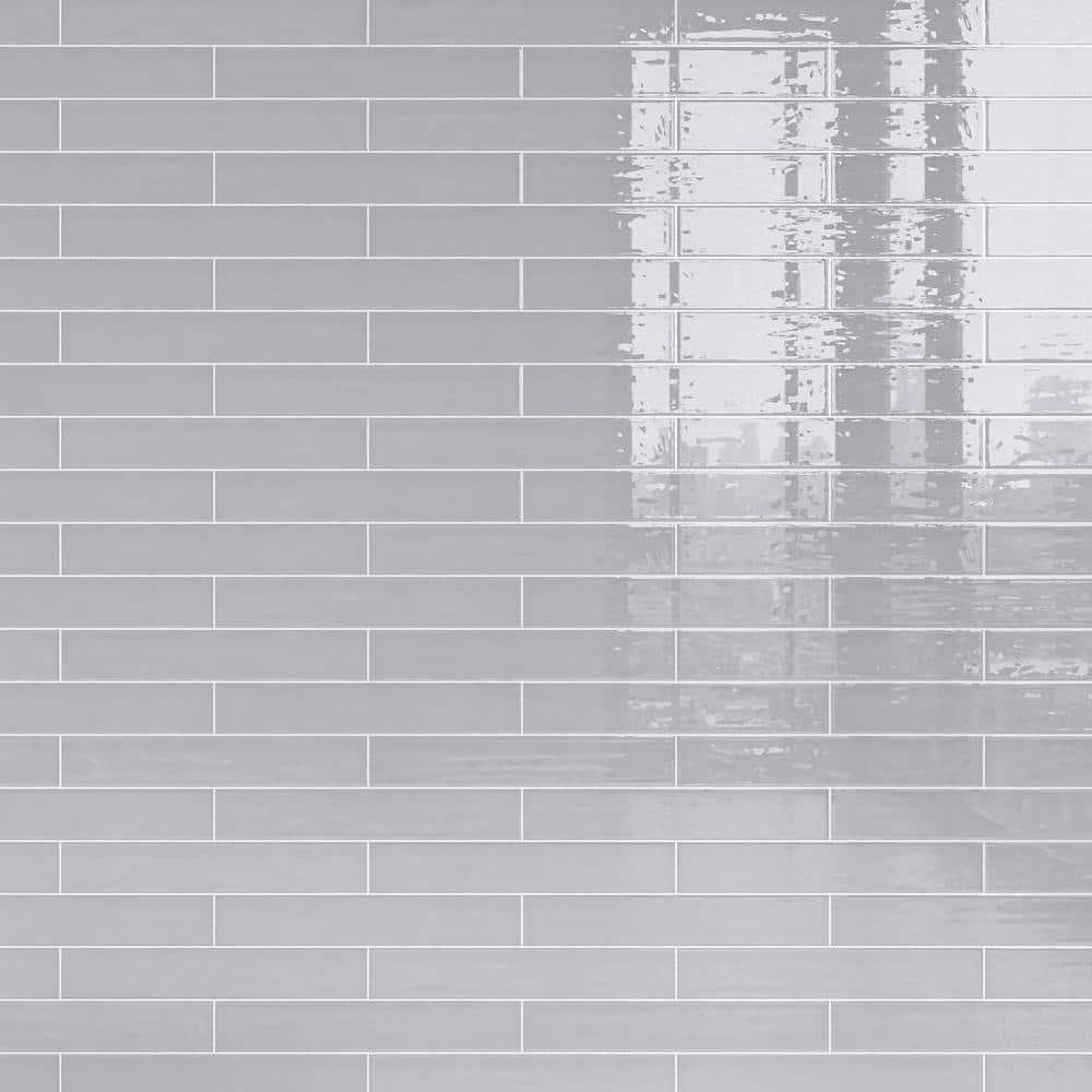 Nova 1.97 in. X 11.81 in. Polished Ceramic Subway Wall Tile