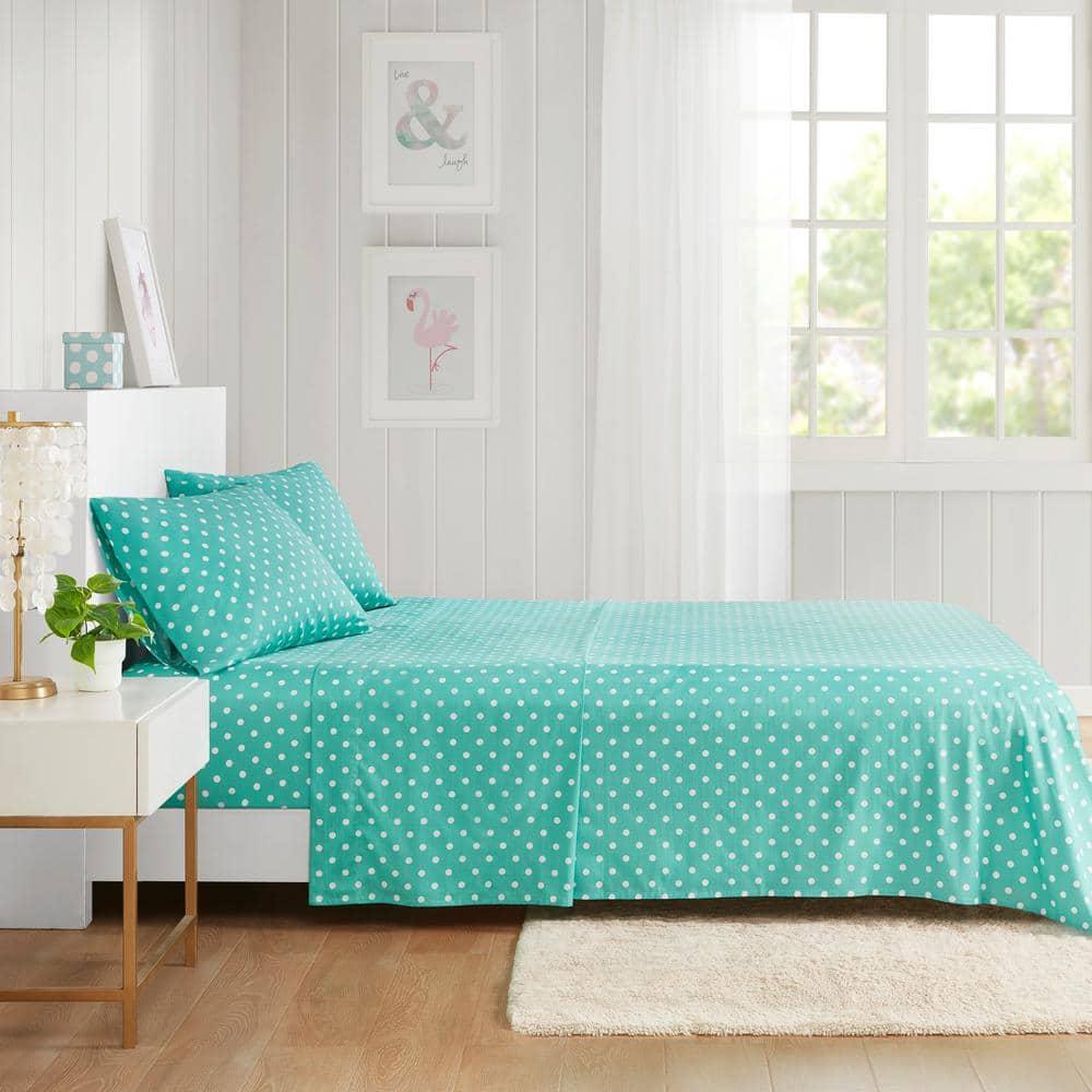 Mi Zone Polka Dot Polka Dot Printed 100% Cotton Sheet Set