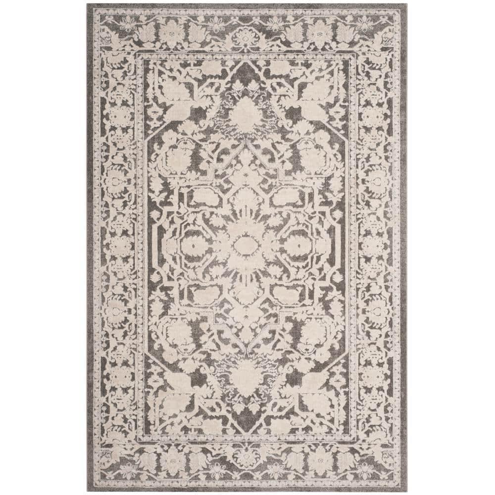 Reflection RFT665 Power Loomed Accent Rug - Dark Grey/Cream - 2'3"x3' - Safavieh.