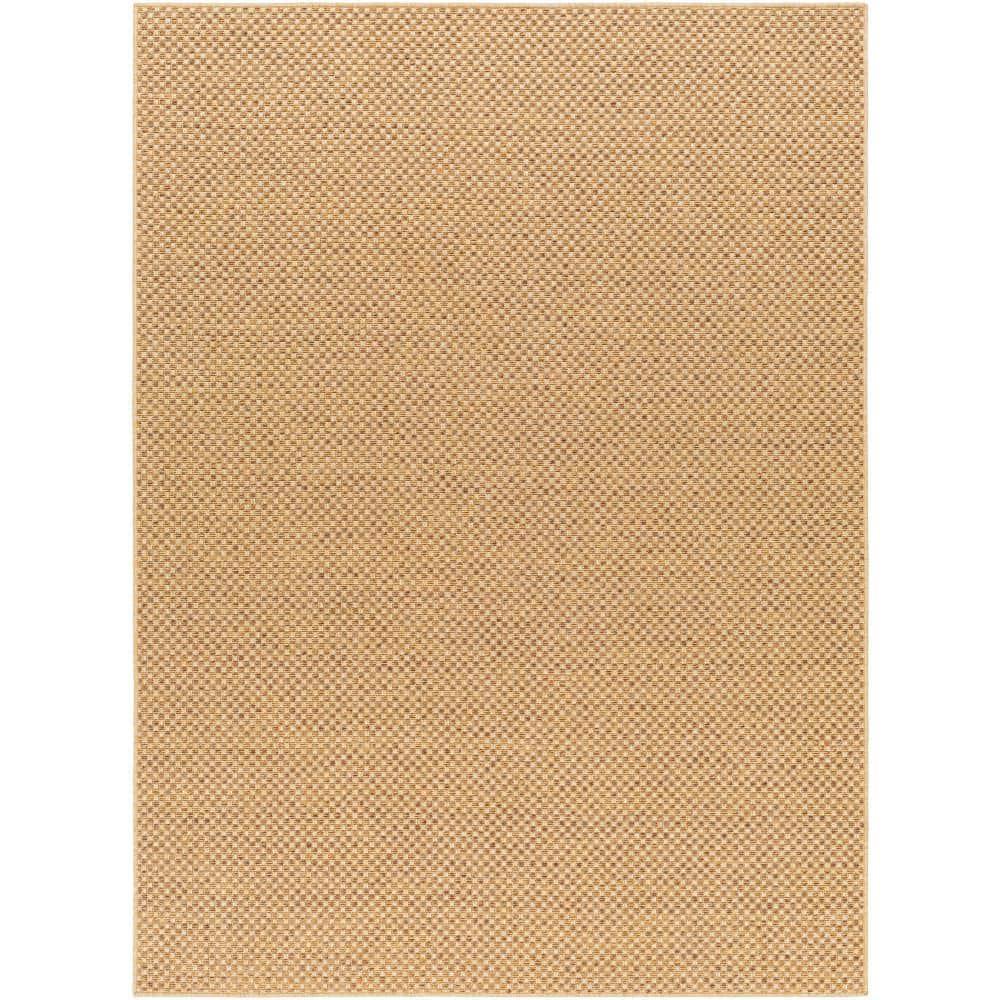 Pismo Beach Natural Tone Checker Weave 2'x3' Synthetic Area Rug