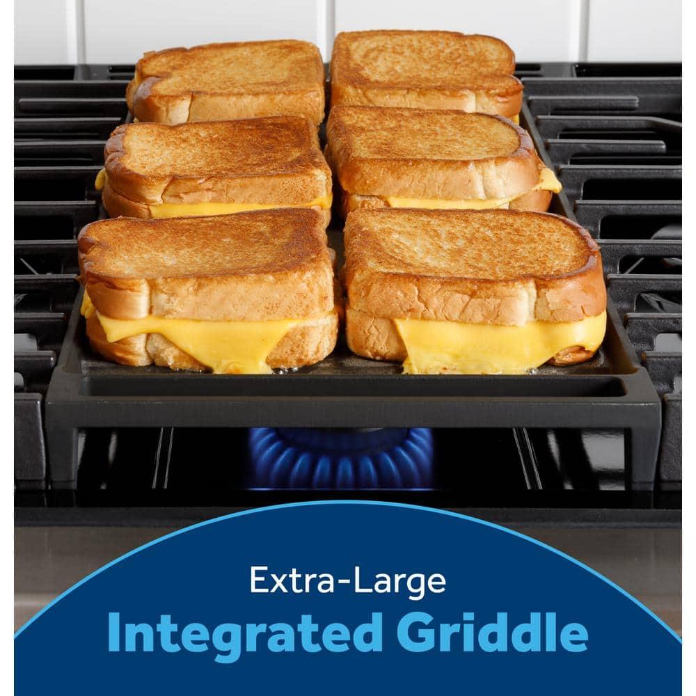 GE 30" Slide-In Front-Control Convection Gas Range