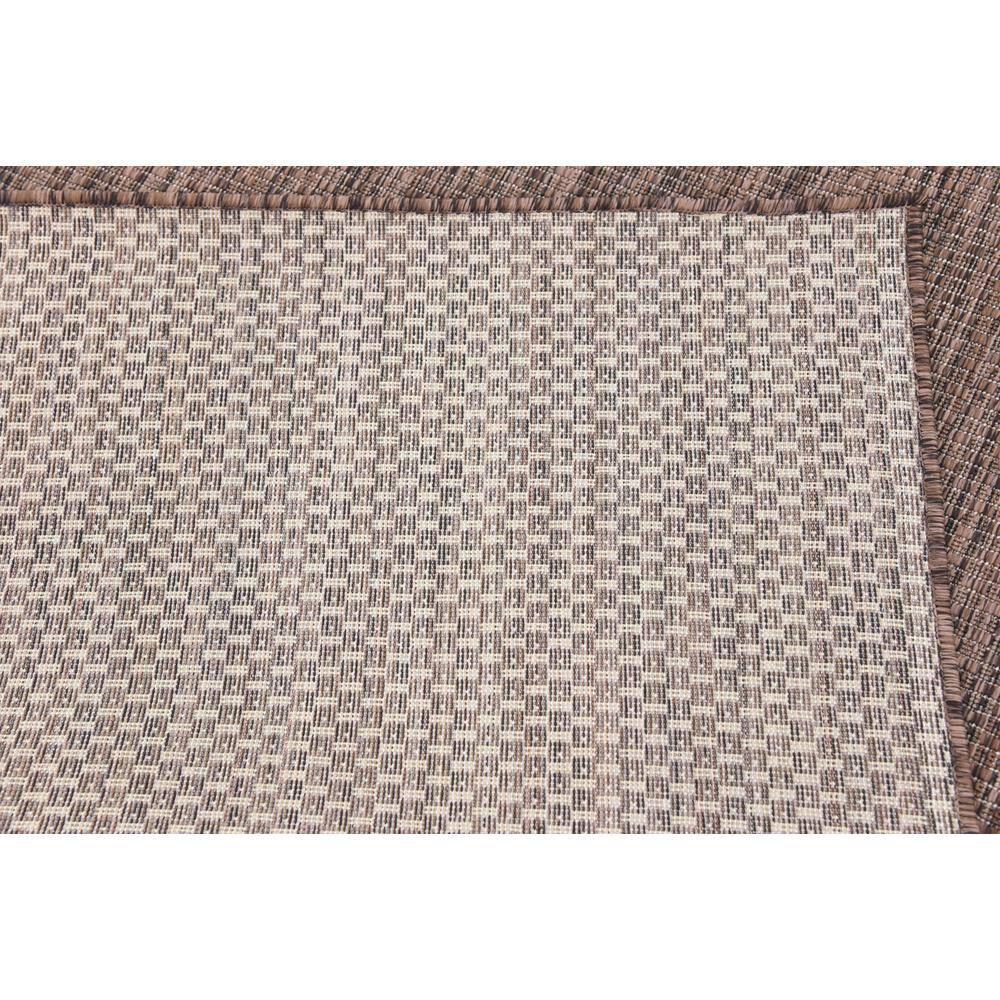 Unique Loom 4' 1 x 6' 1 Rectangle Indoor/Outdoor Solid Light Brown Area Rug