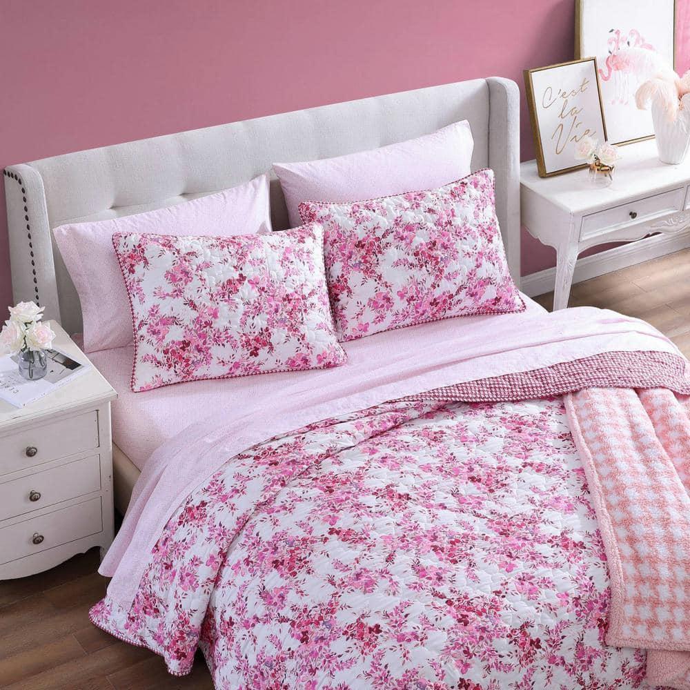 Betsey Johnson Florals Betsey Johnson Reversible Quilt Set