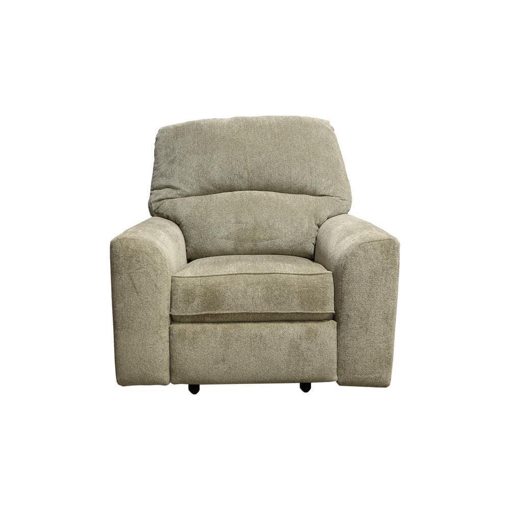 American Furniture Classics Model 8-03R-S161-1 Rocker Recliner Chair in Beige Polyester