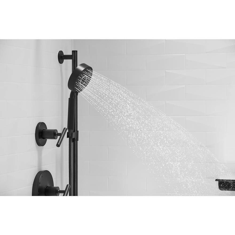 Purist Matte Black 5" Multifunction Handheld Shower with Katalyst Technology