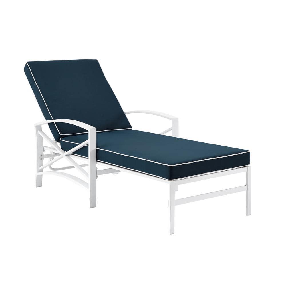 Tarpley Outdoor Steel Chaise Lounge