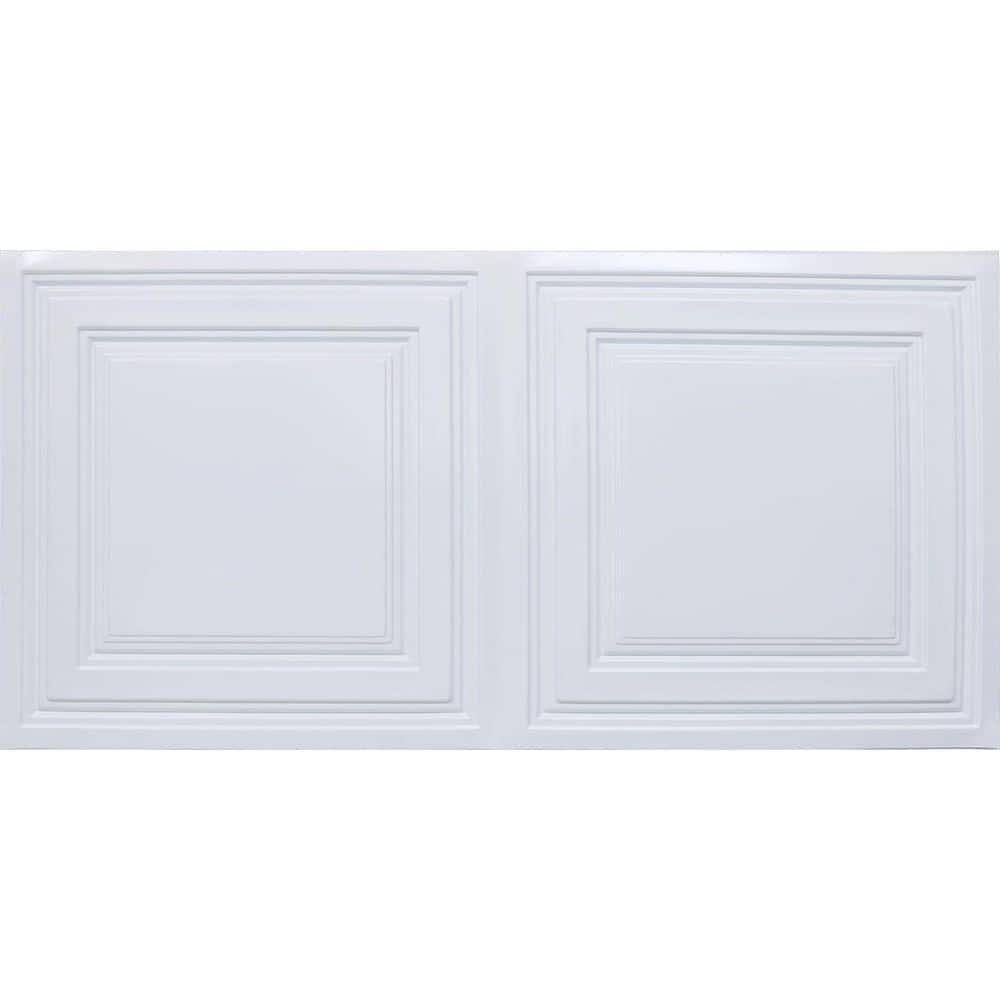 FromPlainToBeautifulInHours Economy La Scala Drop-In PVC Ceiling Tile (Set of 50)