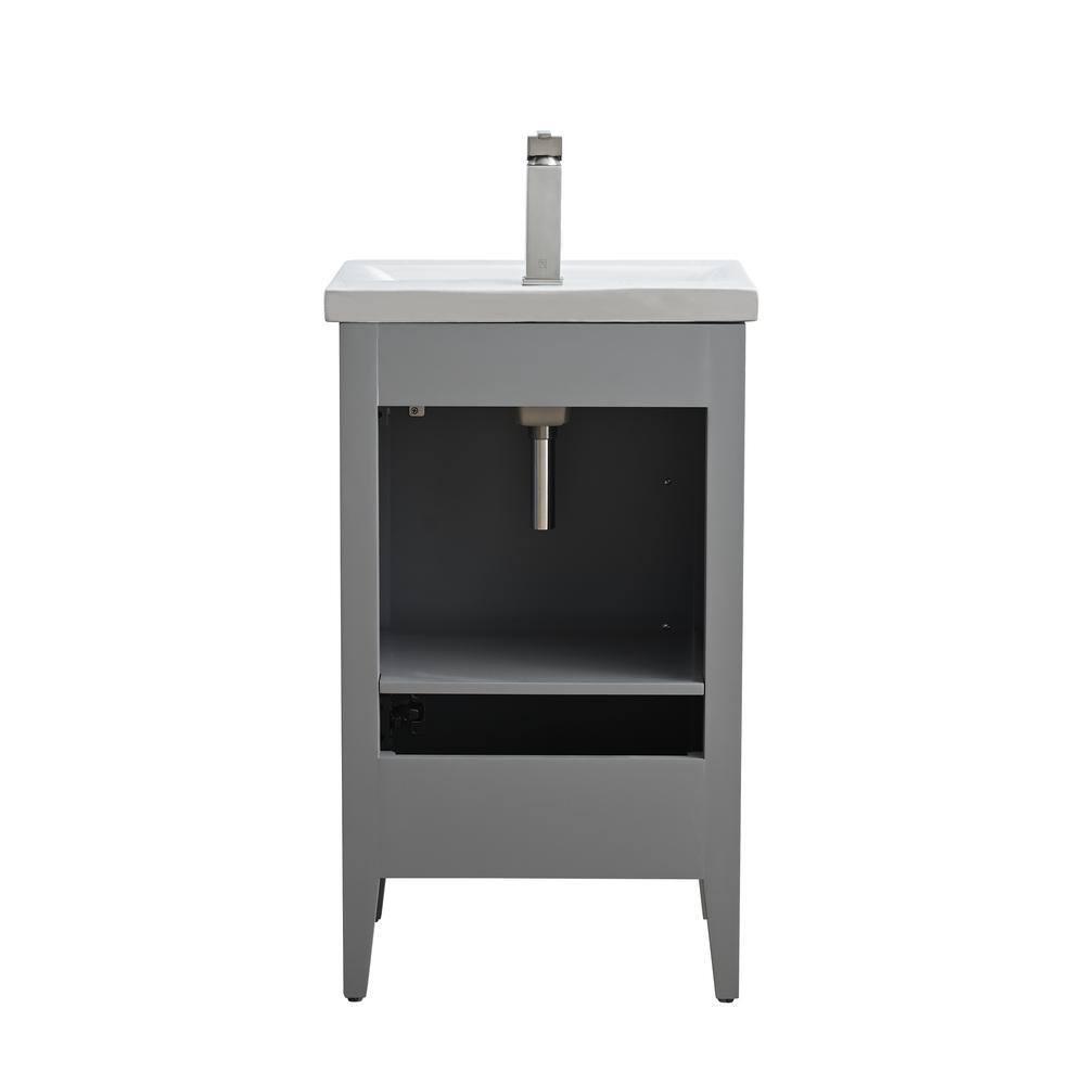 20'' Single Bathroom Vanity with Ceramic Top