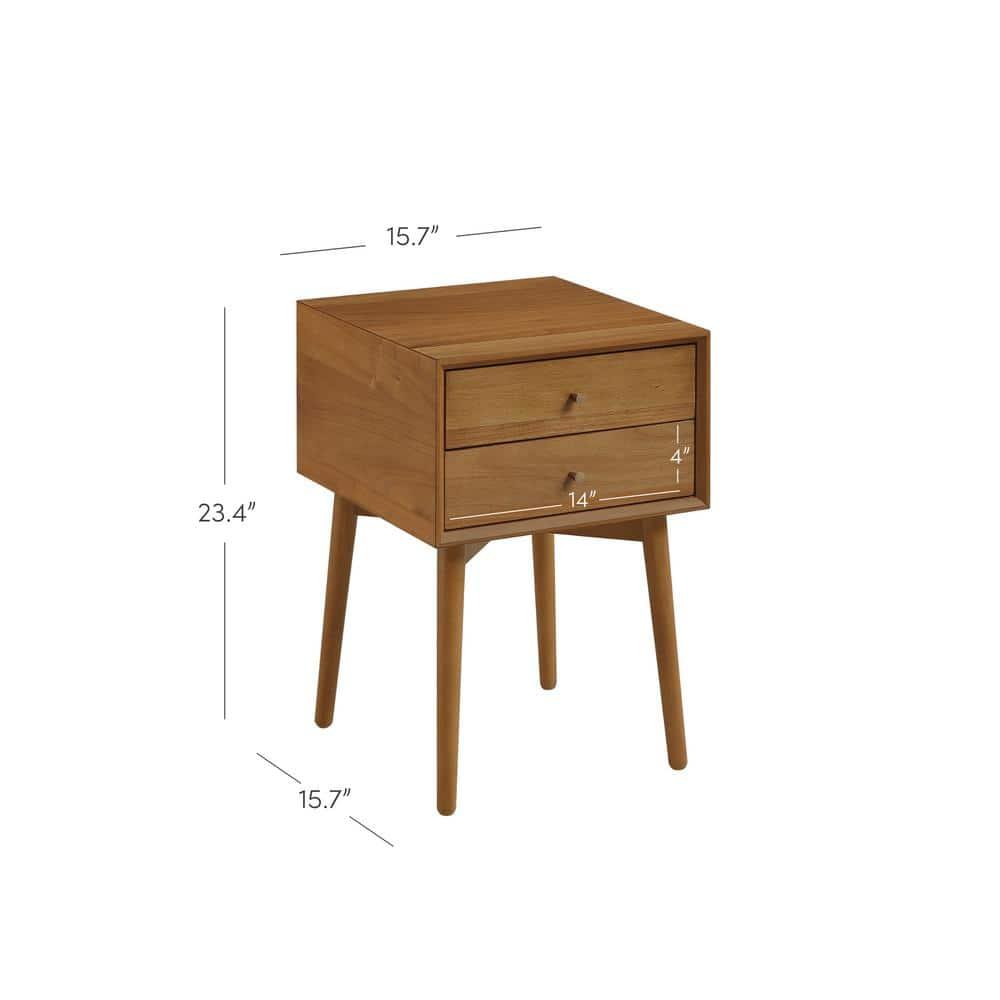 Nathan James Set of 2 Harper Nightstand Brown