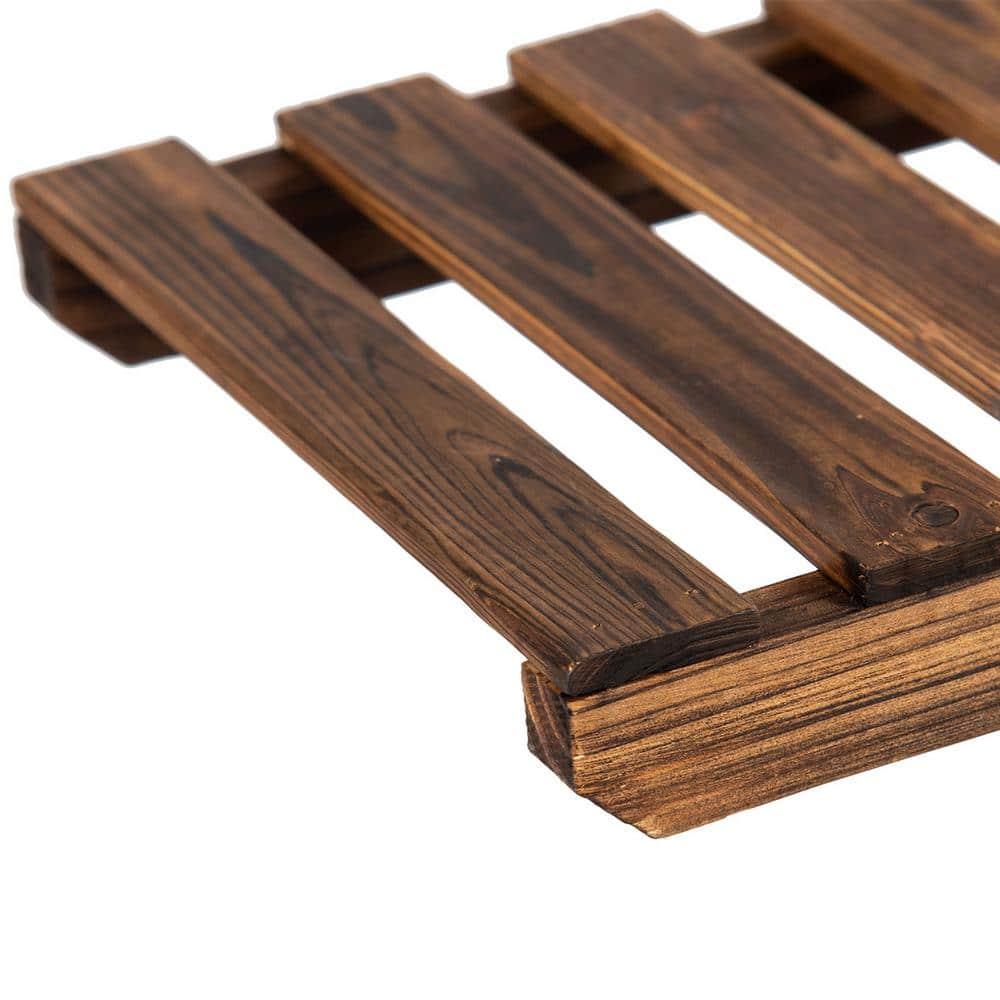 Costway 6 Tier 11 Pots Wooden Plant Flower Display Stand Wood Shelf Storage Rack Garden