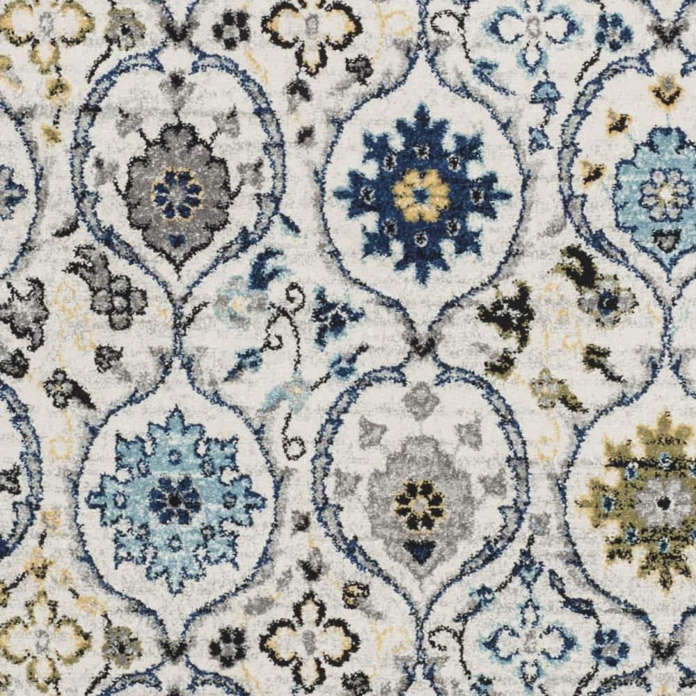 Evoke EVK210 Power Loomed Area Rug - Ivory/Blue - 6'7"x9' - Safavieh.