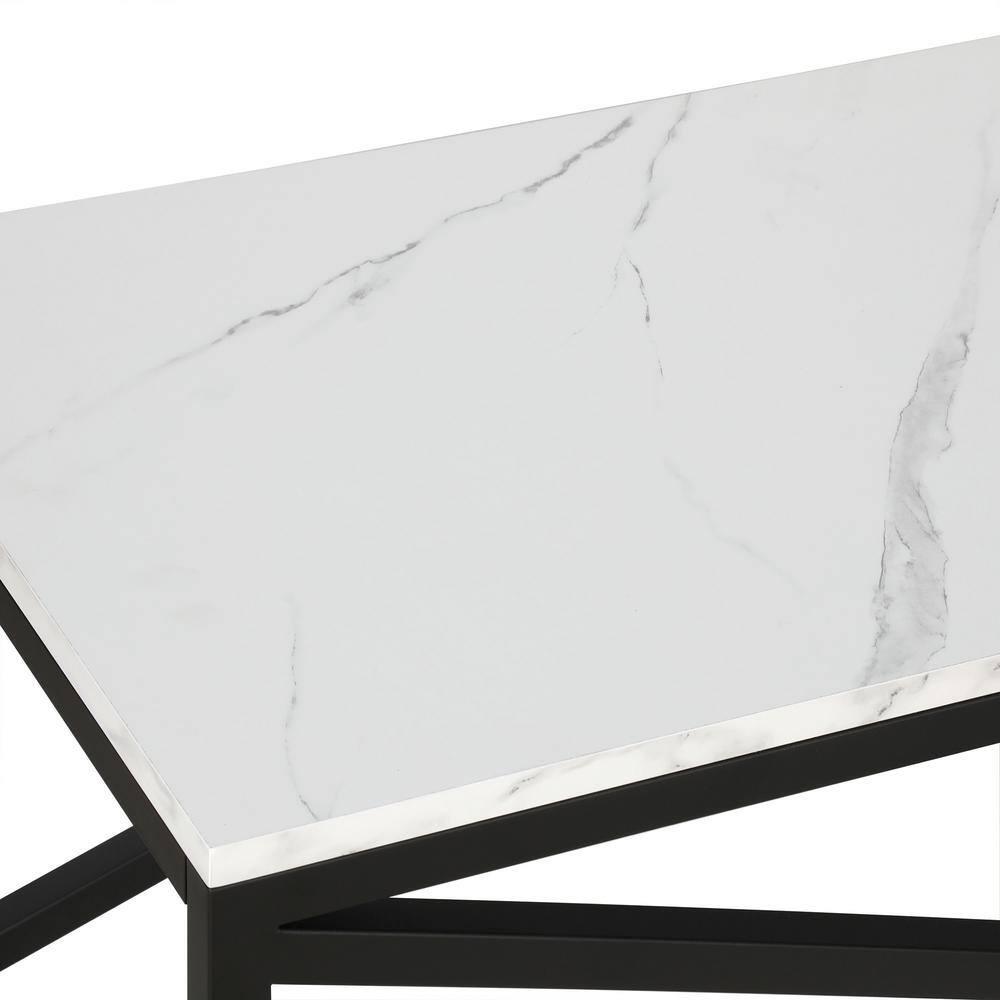 Henn&Hart 46" Blackened Bronze Metal Coffee Table