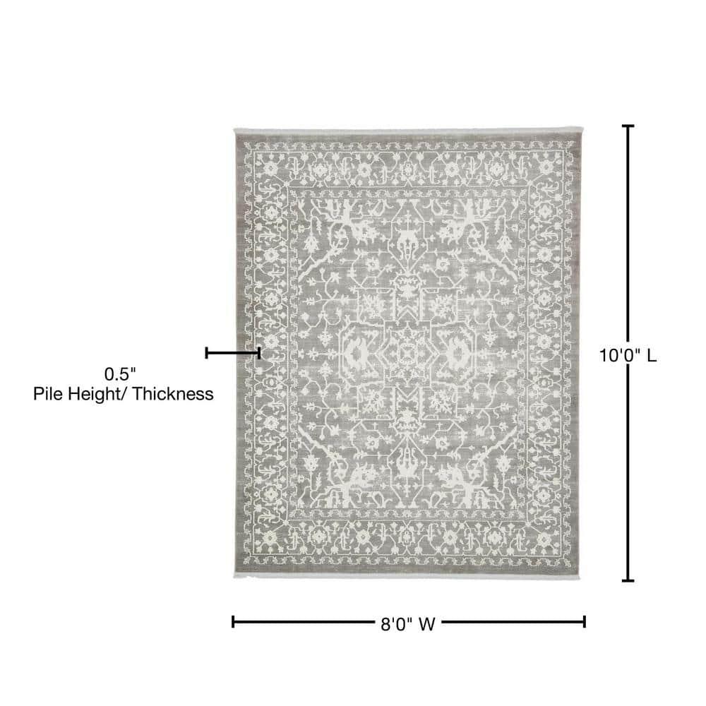 New Classical Olympia Gray 8' 0 x 10' 0 Area Rug