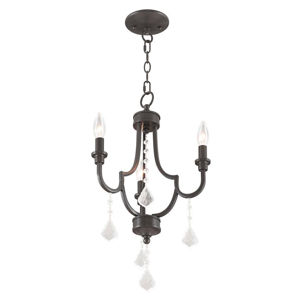 Livex Lighting Glendale 3 - Light Chandelier in  English Bronze